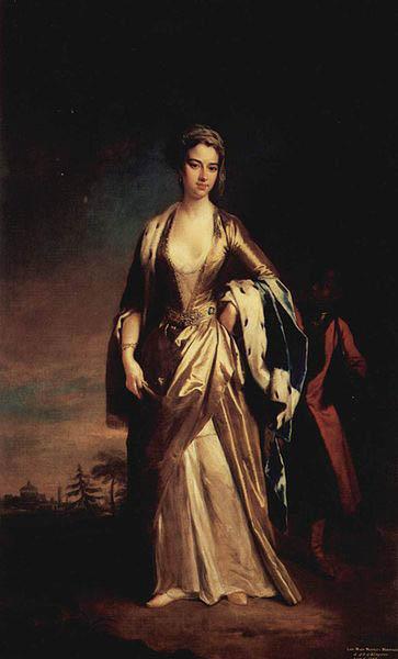 Jonathan Richardson Portrait de Lady Mary Wortley Montagu oil painting image